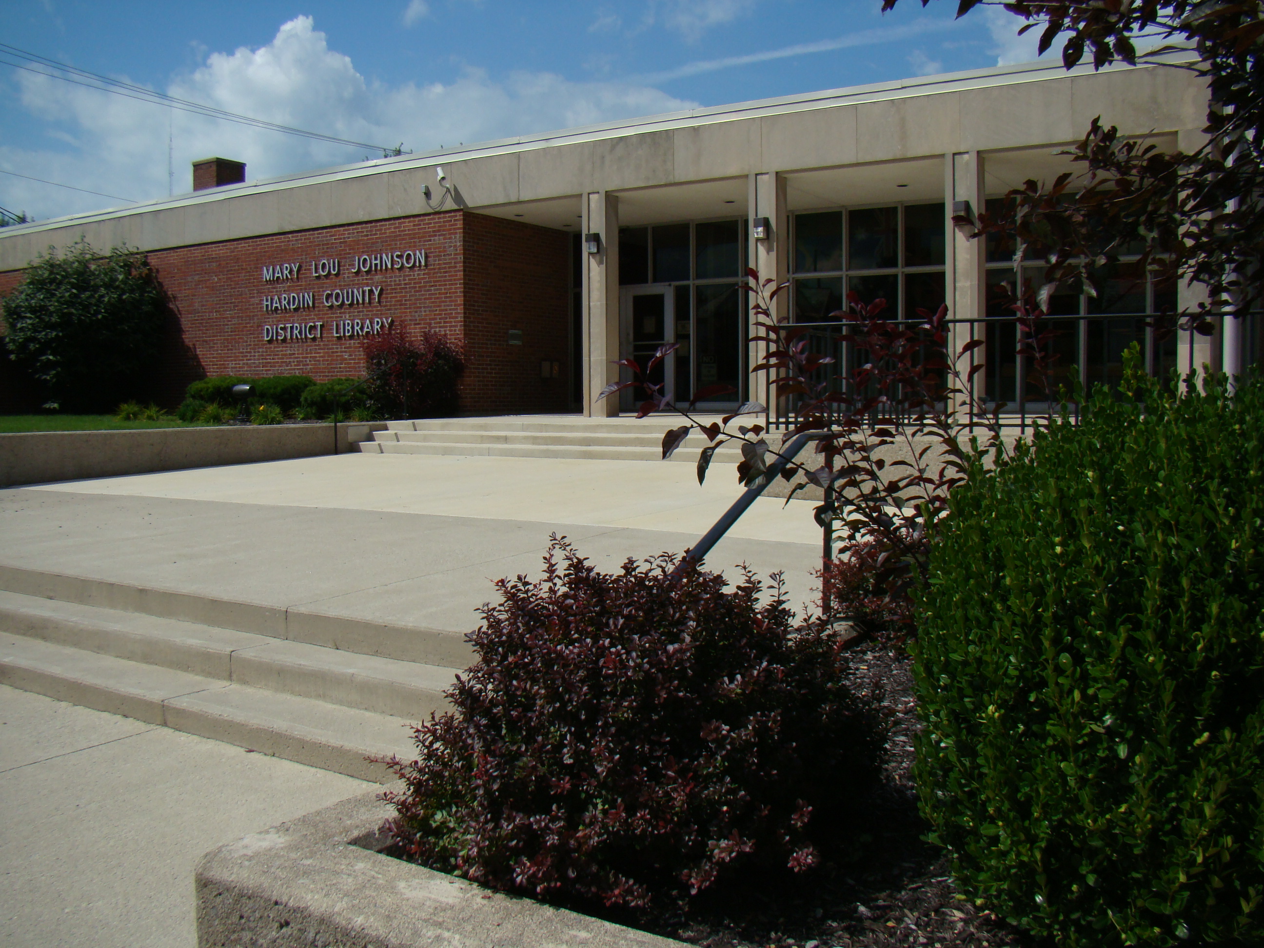 Mary Lou Johnson / Hardin County District Library main entrance