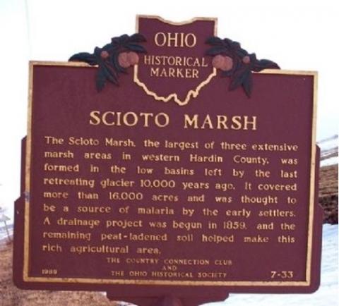 Scioto Marsh informational plaque