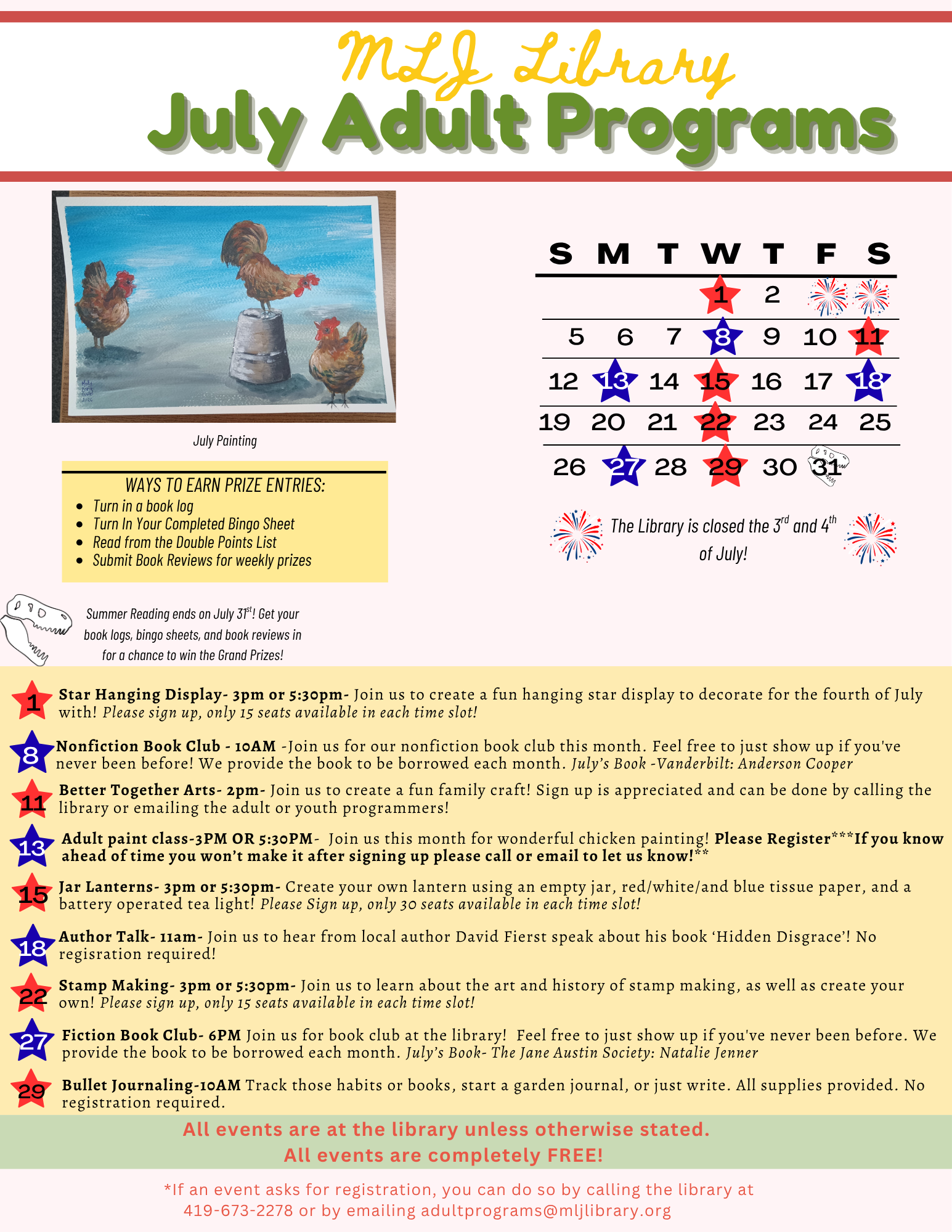 July Adult programs '26