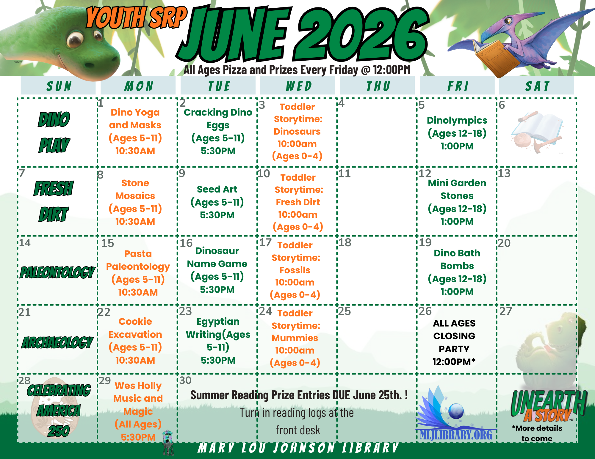 June SRP Calendar