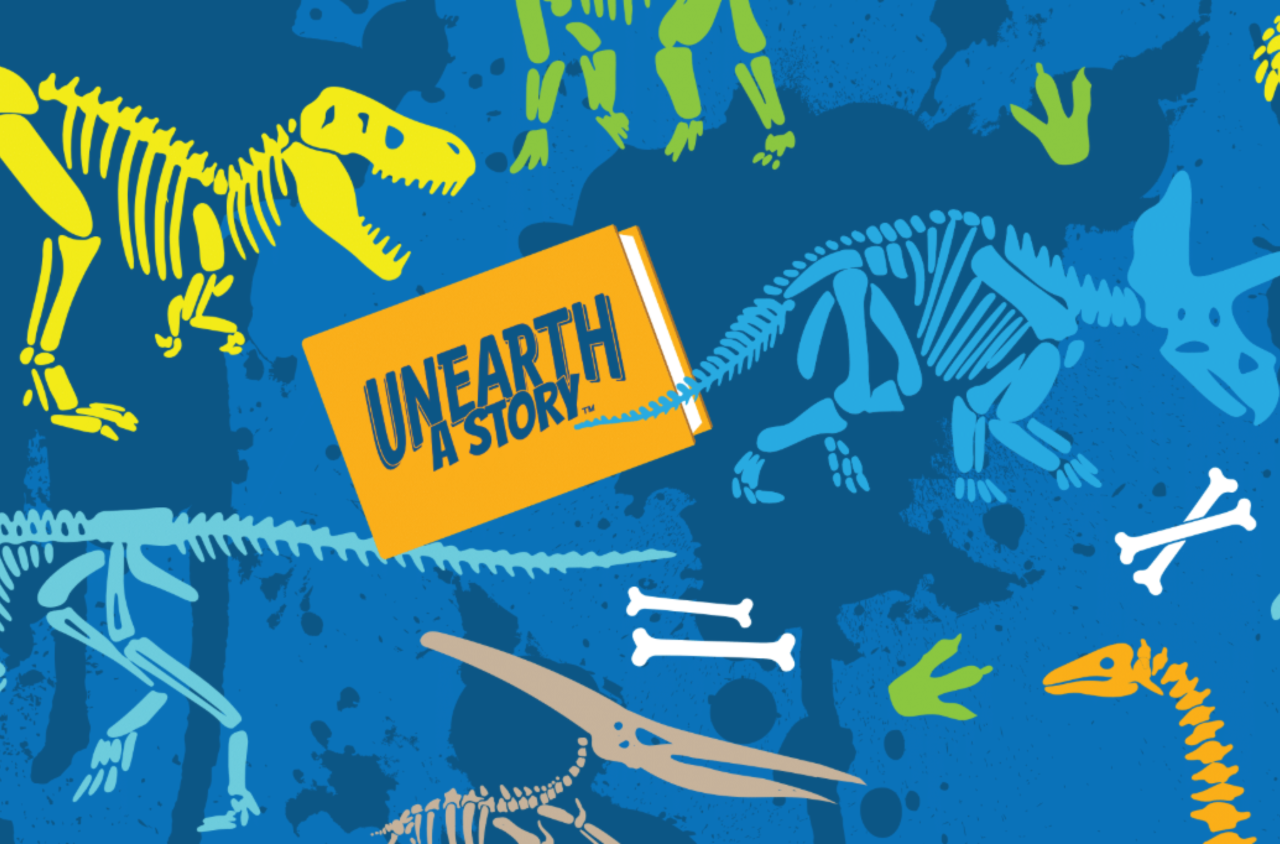 Dinosaur fossil background