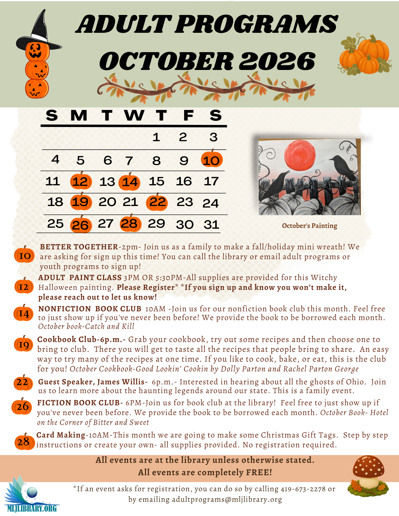 October '26 Calendar