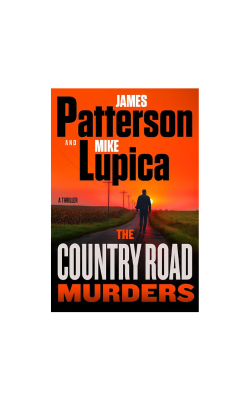 Silhouette of a man walking down a country road