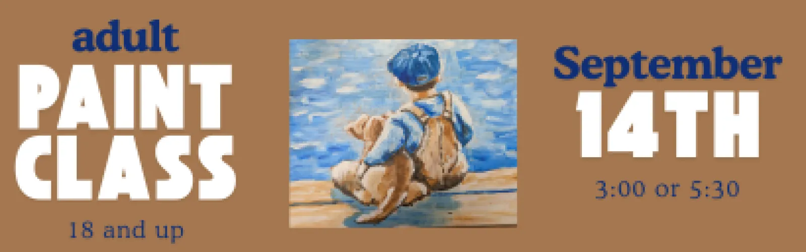 Boy and dog on a dock