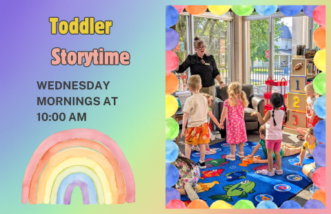 Miss Abbey and toddlers singing and dancing.